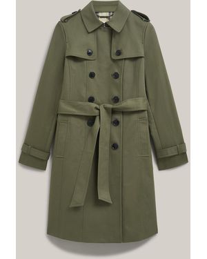 Hobbs Skylar Shower Resistant Trench Coat - Green
