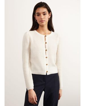 Hobbs Lomond Cardigan With Alpaca - White