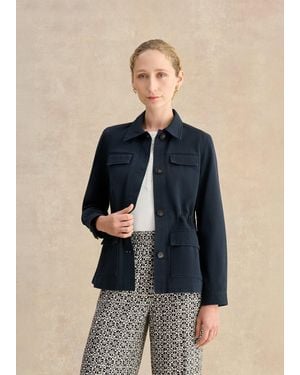 Hobbs Arianne Cotton Jacket - Blue