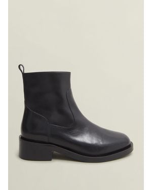 Hobbs Georgie Leather Ankle Boots - Black