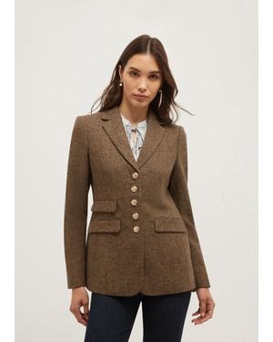 Hobbs Tabitha Wool Jacket - Natural