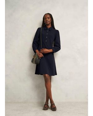 Hobbs Alara Ponte Dress - Blue
