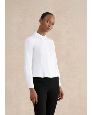 Hobbs Giulia Peplum Shirt - White