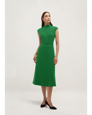 Hobbs Petite Mae Fit And Flare Dress - Green