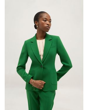 Hobbs Petite Haley Single Breasted Jacket - Green