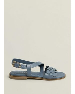 Hobbs Vera Leather Sandals - Blue