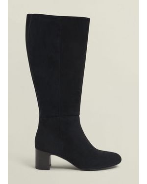 Hobbs Caroline Suede Knee Boots - Black