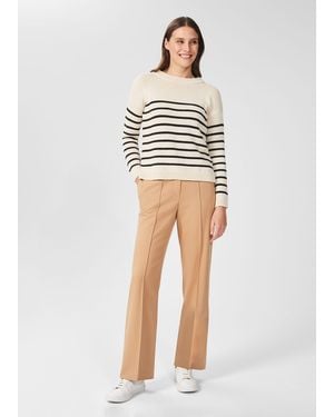 Hobbs Prisha Straight Trousers - Natural