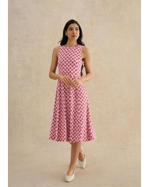Hobbs Petite Lisa Jersey Dress - Pink