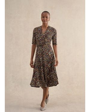 Hobbs Sian Jersey Dress in Red