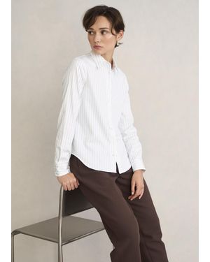 Hobbs Viola Stripe Shirt - White
