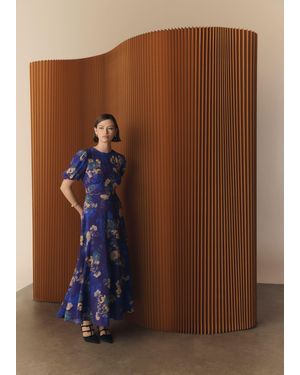 Hobbs Wisley Silk Dress - Brown
