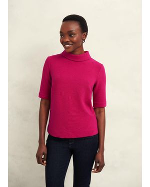 Hobbs Tali Textured Top - Pink