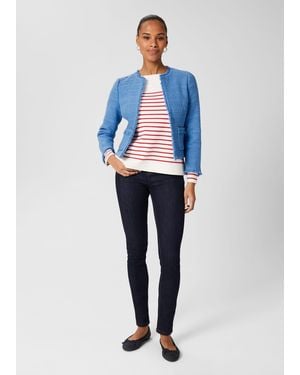 Hobbs Kathleen Boucle Jacket - Blue