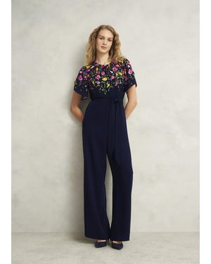 Hobbs Petite Verena Jumpsuit - Blue