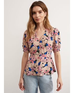 Hobbs Worthington Blouse - Red
