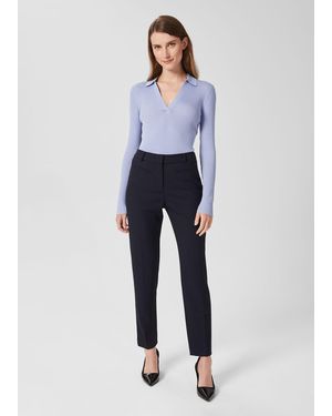 Hobbs Laurel Tapered Trousers - Blue
