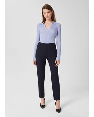 Hobbs Laurel Tapered Trousers - Blue