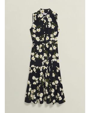 hobbs lois embroidered midi dress Lois Floral Embroidered Dress