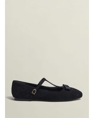 Hobbs Ottilie T-Bar Flats - White