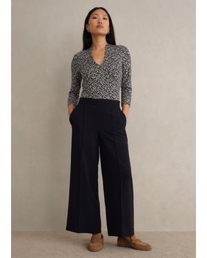 Hobbs Eva Crop Trousers - Blue