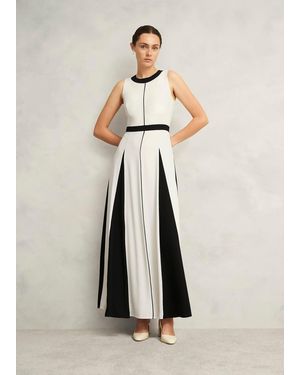 Hobbs Jenn Colourblock Dress - Natural