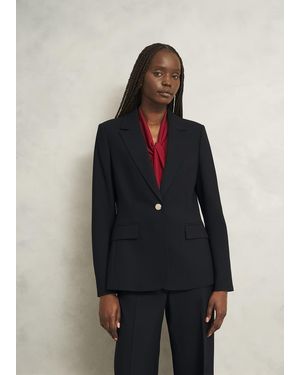 Hobbs Heidi Wool Blend Jacket - Blue