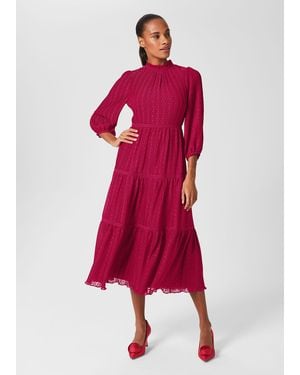 Hobbs Colette Tiered Fit And Flare Dress