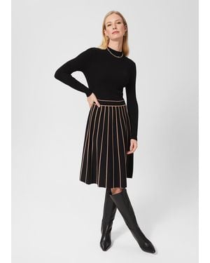 Hobbs Lena Knitted Dress - Black