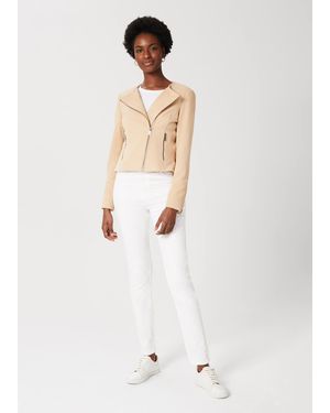 Hobbs Liz Suede Jacket - White