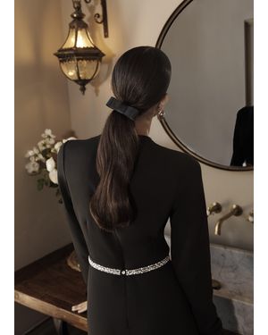 Hobbs Joelle Bow Satin Hair Clip - Black