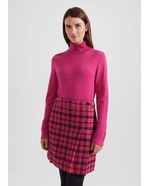 Hobbs Lara Merino Wool Roll Neck Jumper - Red