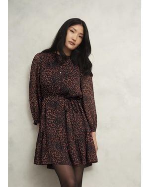 Hobbs Monikah Dress - Brown