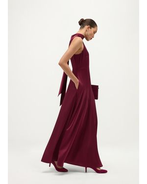 Hobbs Marilyn Textured Satin Dress