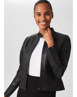 Hobbs Fran Leather Jacket - Black