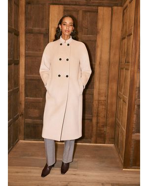 Hobbs Christina Wool Coat - Natural
