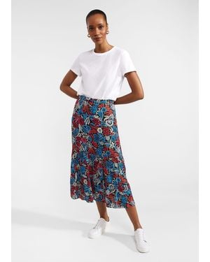 Hobbs Tilly Skirt - Blue