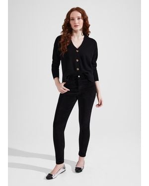 Hobbs Gia Velvet Skinny Jeans - Black
