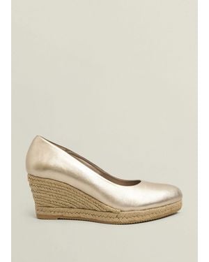 Hobbs Anna Leather Espadrilles - Natural