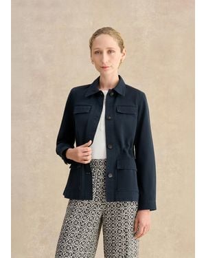 Hobbs Arianne Cotton Jacket - Blue