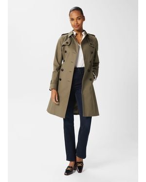 Hobbs Saskia Water Resistant Trench Coat - Natural