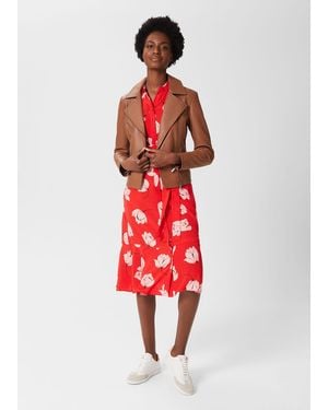 Hobbs Dakota Leather Jacket - Multicolour
