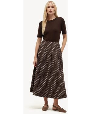 Hobbs Antonella Skirt - Brown