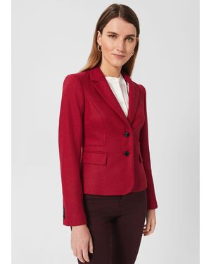 Hobbs Hackness Wool Jacket - Red