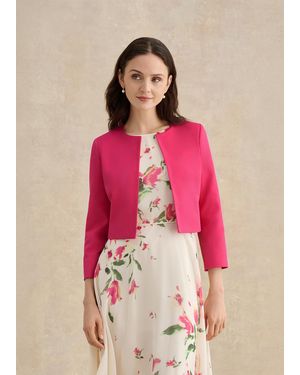 Hobbs Elize Textured Jacket - Pink