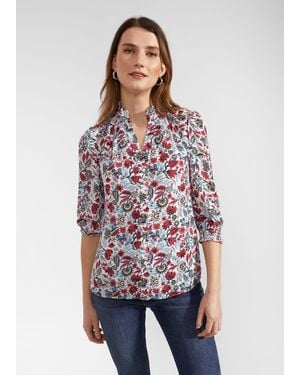 Hobbs Giovanna Blouse - Red