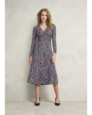 Hobbs Flo Jersey Dress - Multicolour