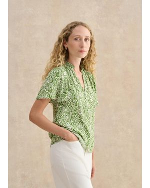 Hobbs Tania Blouse - Green