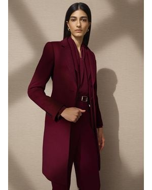 Hobbs Cavendish Wool Coat - Red