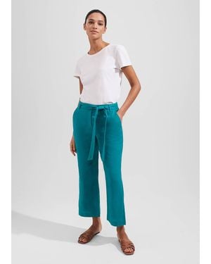 Hobbs Jacqui Crop Trousers - Blue
